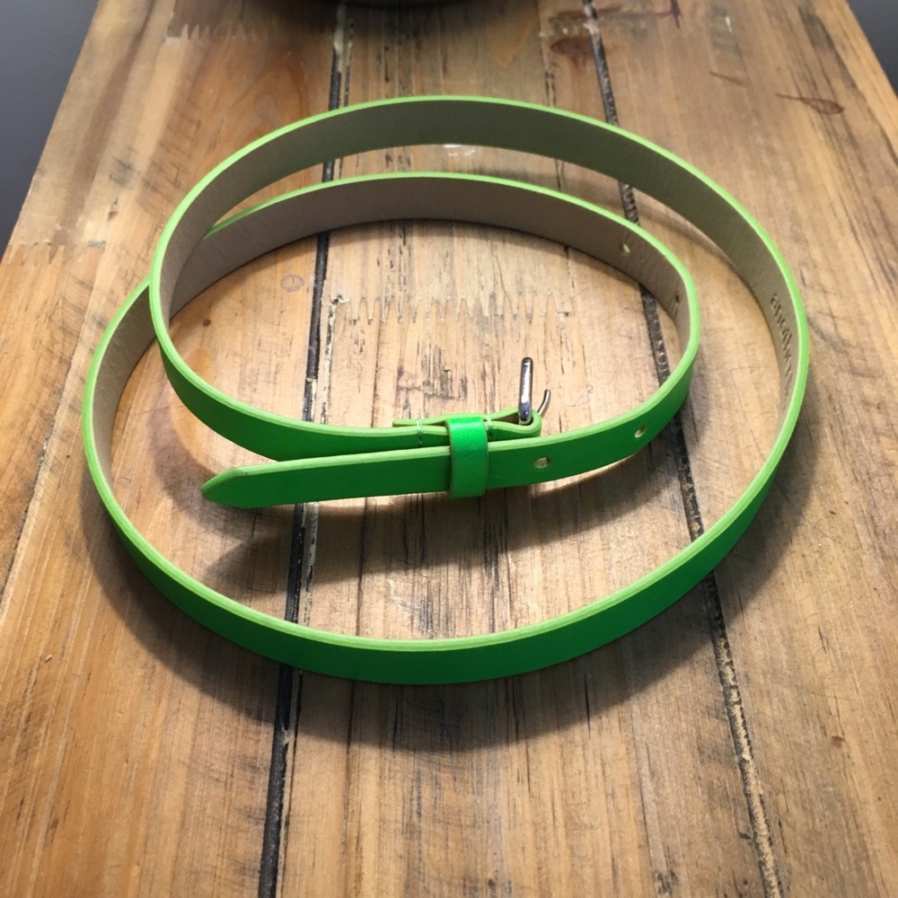Neon skinny belt